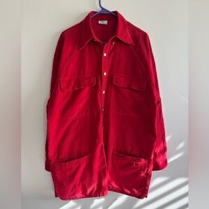 Versus Versace Red Men's Jacket Red corduroy size XL Vintage 90’s